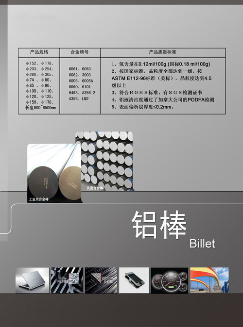 6061铝棒产品型号及用途